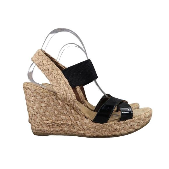 Sondra Roberts Shoes Women 39 Sandal Fashion Espadrille Wedge Platform Slingback - Picture 2 of 15